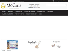 Tablet Screenshot of mccalljewellers.com
